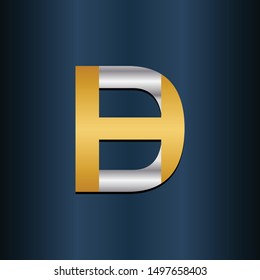 HD DH Double Initial Alphbet letters Logo