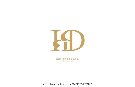 HD, DH, H, D, Abstract Letters Logo Monograma