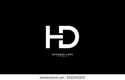 HD, DH, H, D, Abstract Letters Logo Monogram