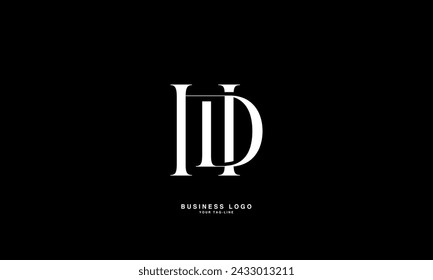 HD, DH, H, D, abstrakte Buchstaben Logo Monogramm