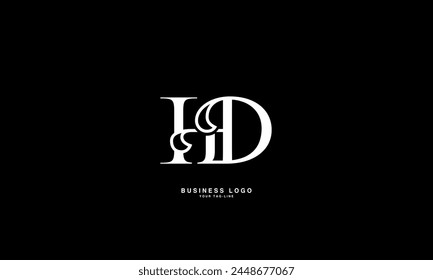 HD, DH, H, D, Abstrakte Buchstaben Logo-Monogramm