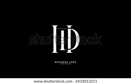 HD, DH, H, D, Abstract Letters Logo Monogram