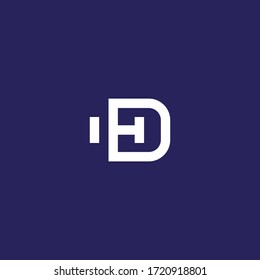 HD or DH logo design 