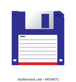 HD diskette old data media illustration