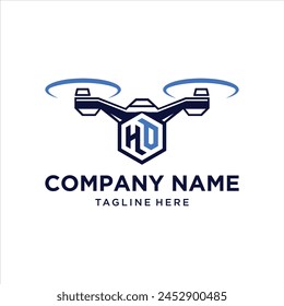HD Drone logo design inspiration, vector