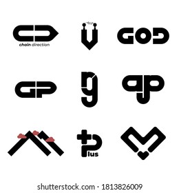 HD Editable Monogram Pack Letter Logo and Vector