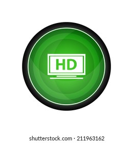 HD format glossy vector icon, button