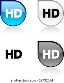 HD glossy drop vibrant buttons.