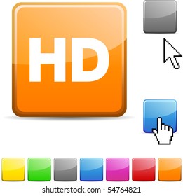 HD glossy vibrant web icon.