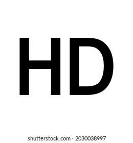 Icono de HD para aplicaciones y sitios web