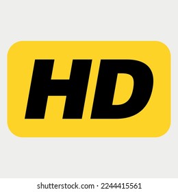HD Icon Logo Vector illustration