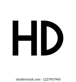 HD icon vector