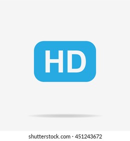 HD icon. Vector concept illustration for design.