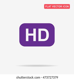 HD icon. Vector concept illustration for design.