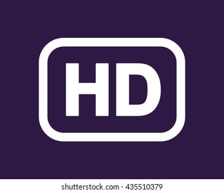 HD icon . Vector illustration