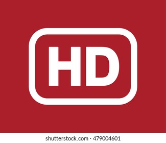 HD icon . Vector illustration