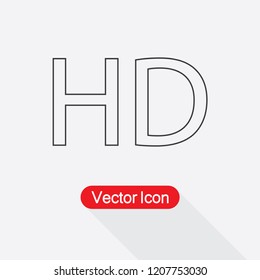 HD Icon Vector Illustration Eps10