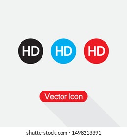 HD Icon Vector Illustration Eps10