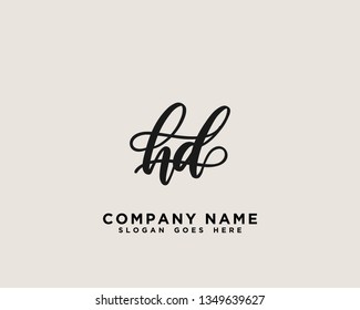 HD Initial Handwriting Logo Vector