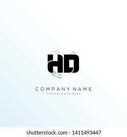 HD initial letter abstract logo design vector.