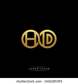 HD initial letter linked circle capital monogram logo modern template