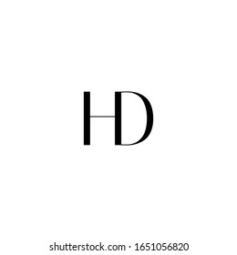 Design-Vektorillustration für HD-Anfangsbuchstaben