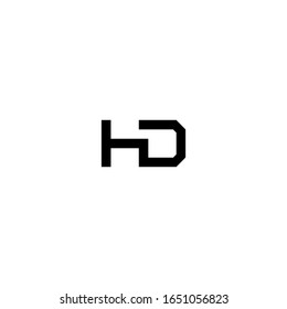 HD initial letter logo design template vector
