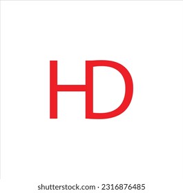 HD or initial letter logo design for eps 10