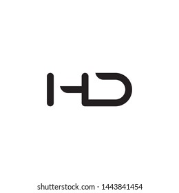 HD initial letter logo template