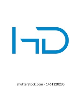 HD initial letter logo template vector icon design