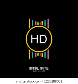 HD Initial logo template vector