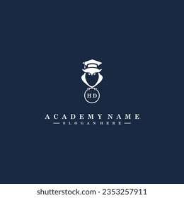 HD Initials Academy Logo Vector Art Icons and Graphics