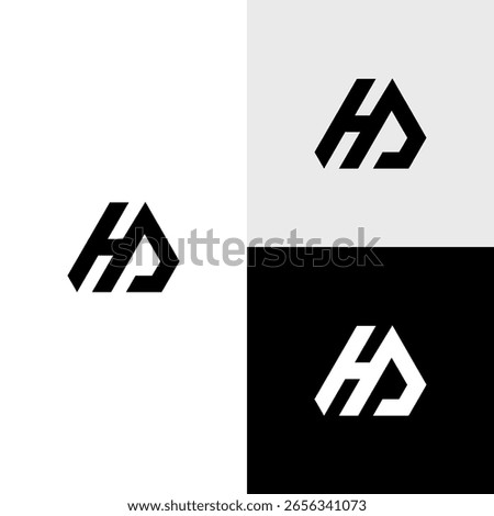 hd intial monogram vector icon illustration