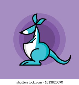 HD Kangaroo Illustration Editable Vector-Cartoon Style