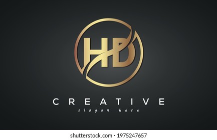 HD letter creative luxury logo vector