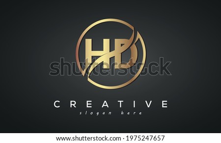 HD letter creative luxury logo vector