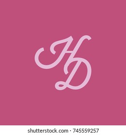 HD Letter creative square background

