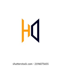 HD letter logo creative design with vector graphic, HD simple and modern logo.