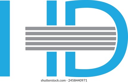 HD letter logo design Template