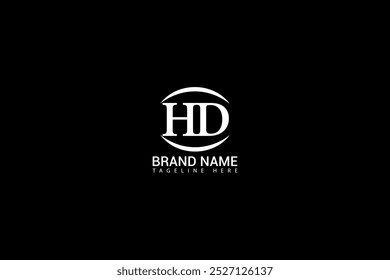 Design de logotipo Carta HD. Único atraente criativo moderno inicial HD inicial baseado inicial carta ícone logotipo