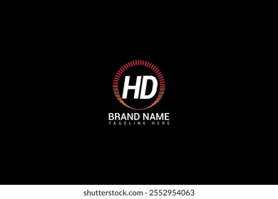 HD Letter Diseño de Logo. Único Atractivo Creativo Moderno Inicial HD Inicial Basado en Letra Icon Logo