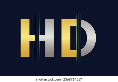 Plantilla vectorial de diseño del logotipo de la carta HD.
