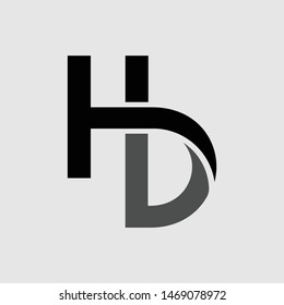 HD letter logo and icon design