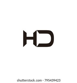 hd letter logo inspirations vector