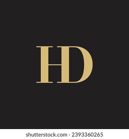  HD Letter Logo, Monogram, H and D Monogram, Design, HD Initials Letter,
