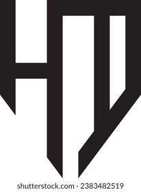 HD letter modern logo design