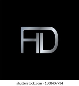 HD Letter monogram with abstrac concept style design