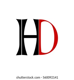 hd letter vector logo