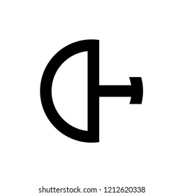 hd letter vector logo. dh letter vector logo