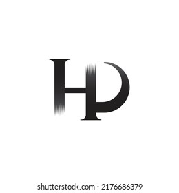 HD Letters logo design vector